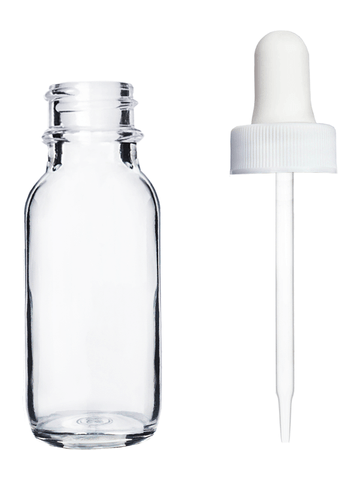 Best Bottles - Wholesale Essential Oil Holder - Boston Round Clear Bottle - 15ml (Multiple Dropper Colors)7