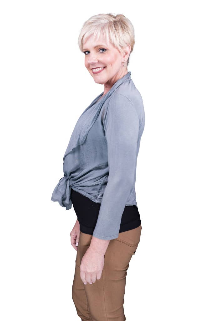 TINA Stephens Italy/Tees By Tina – wholesale Wrap – Women's – Ansley Silk Front Tie Wrap (BQ233)2