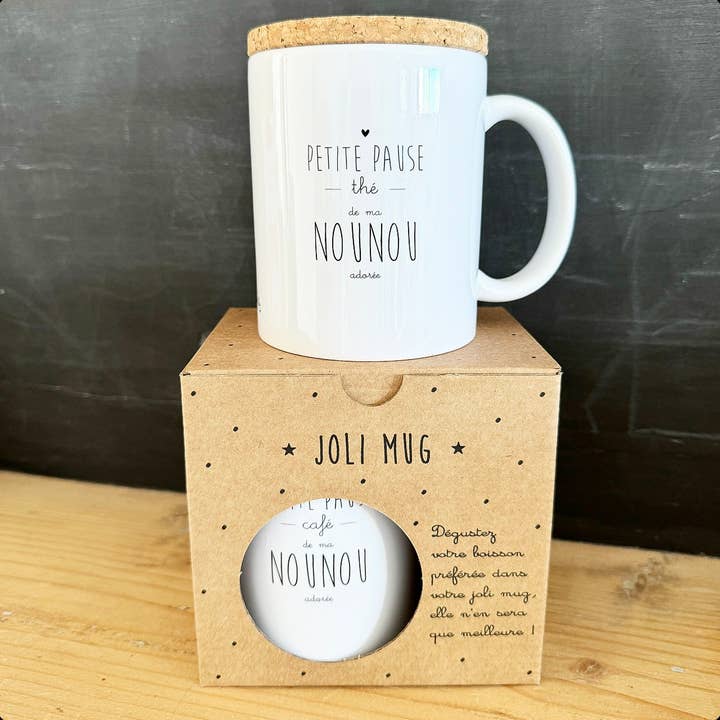 Marcel & Lily - Wholesale Coffee Mug - Mug "My Nanny's Tea Break" with cork lid