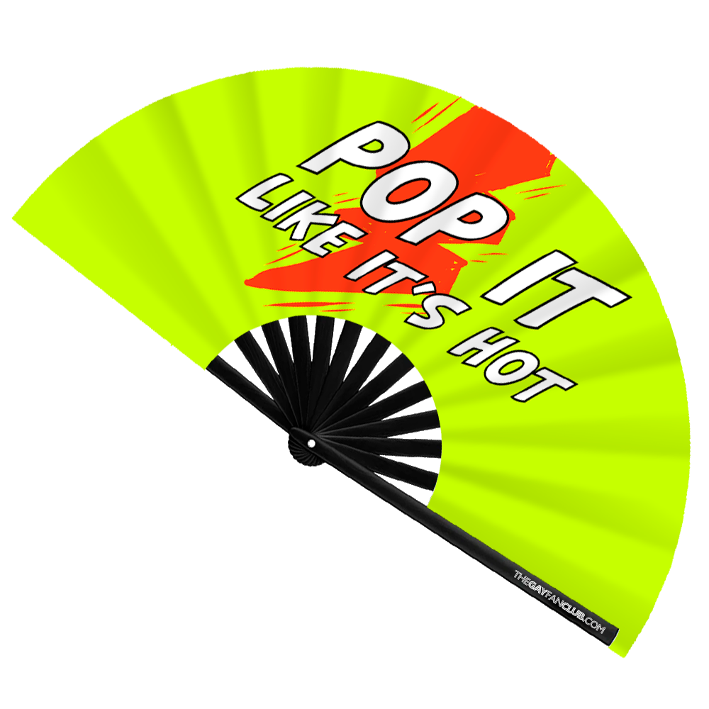 The Gay Fan Club - Wholesale Handheld Folding Fan - Poppers Fan (UV)2