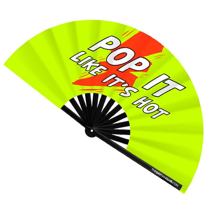 The Gay Fan Club - Wholesale Handheld Folding Fan - Poppers Fan (UV)2