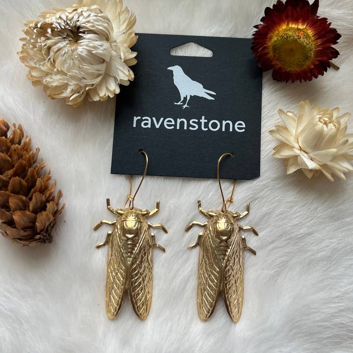The Cicada Earrings for wholesale by Ravenstone