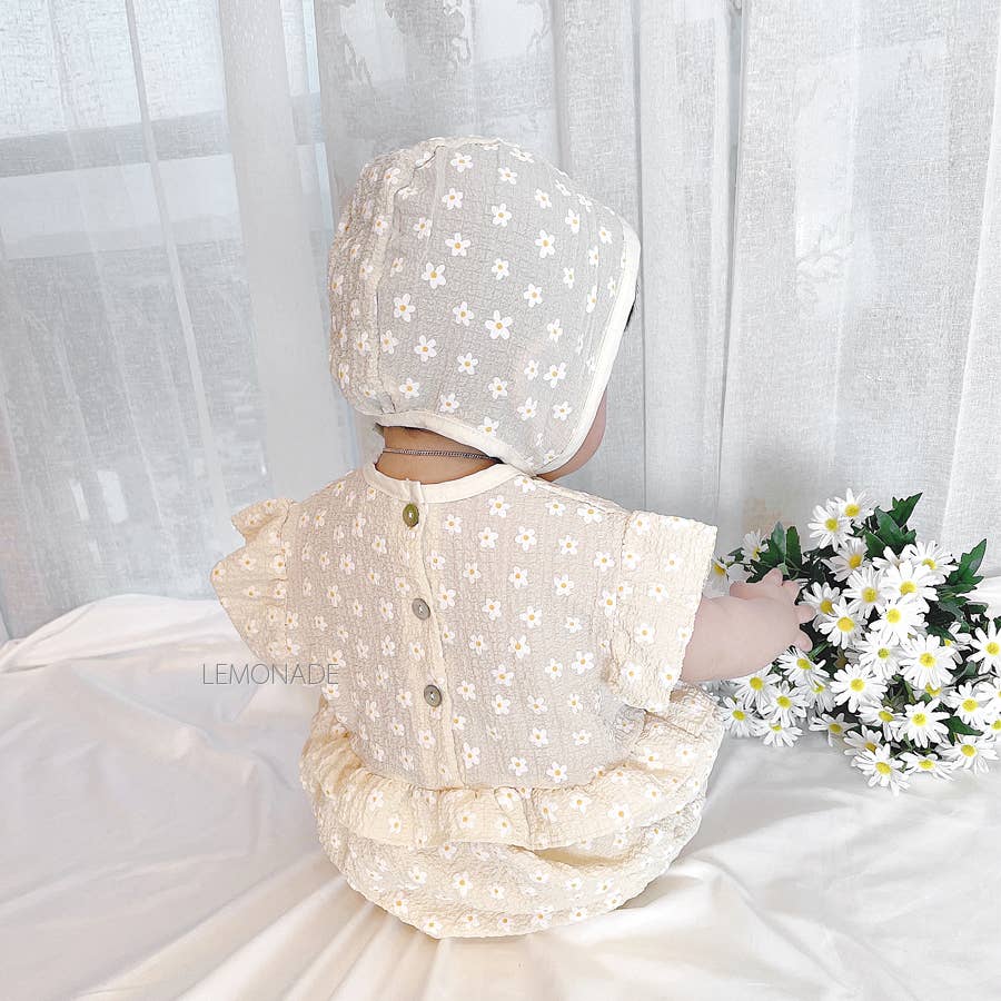 peekaboo – Conjunto de roupa - Bebé por atacado – Bodysuit de mangas curtas com estampa margarida para bebê8