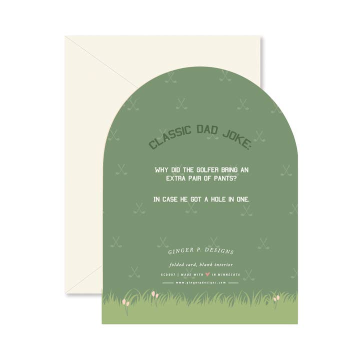 Ginger P. Designs - Wholesale Father's Day Card - Fore Dad Father's Day Greeting Card