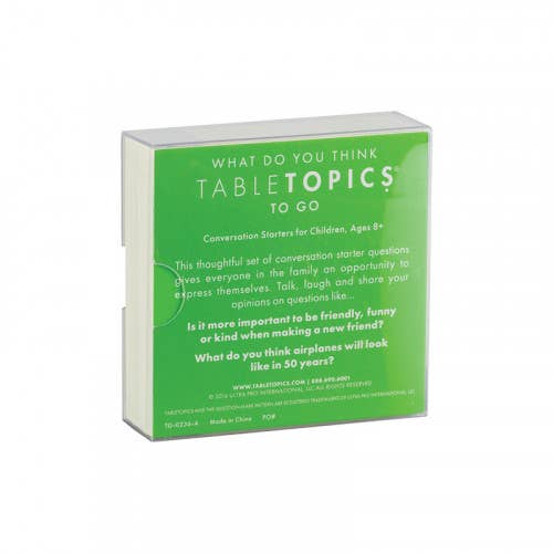TableTopics - Wholesale Card Game - WHAT DO YOU THINK