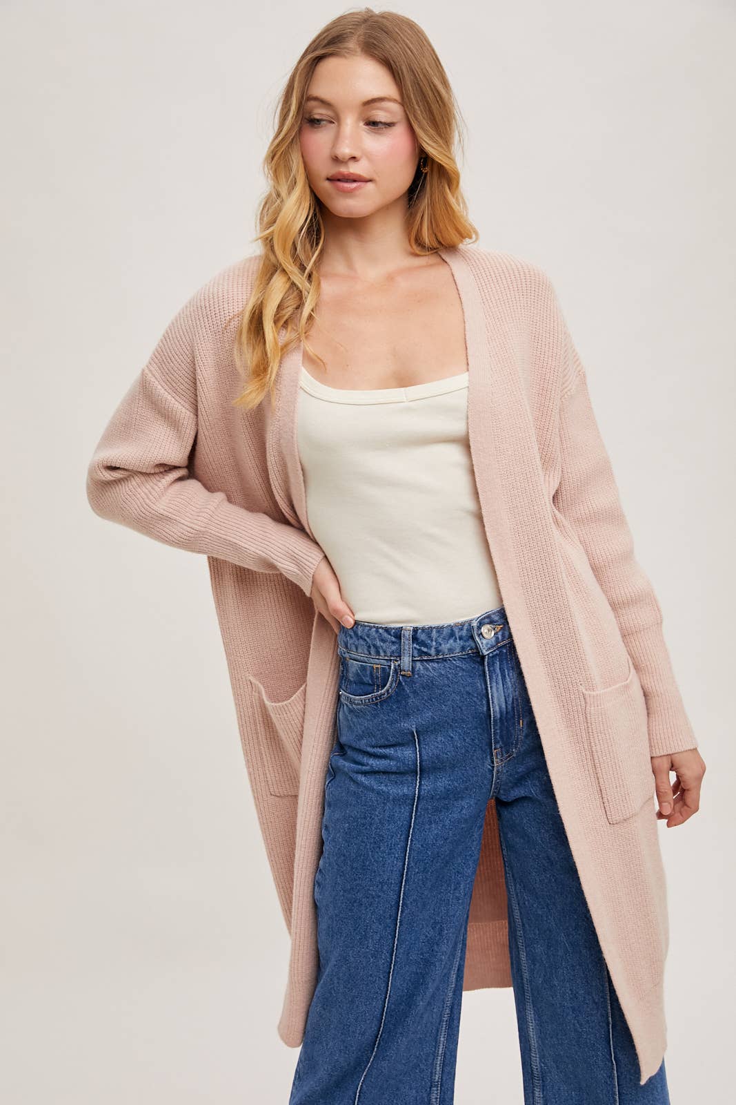 Bluivy – wholesale Cardigan – Women’s – RIBBED OPEN FRONT CARDIGAN19