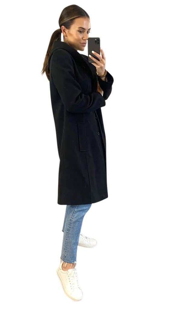 Anastasia - Vente Manteau – femme - Manteau d'hiver à capuche en fausse laine Anastasia Fashions6