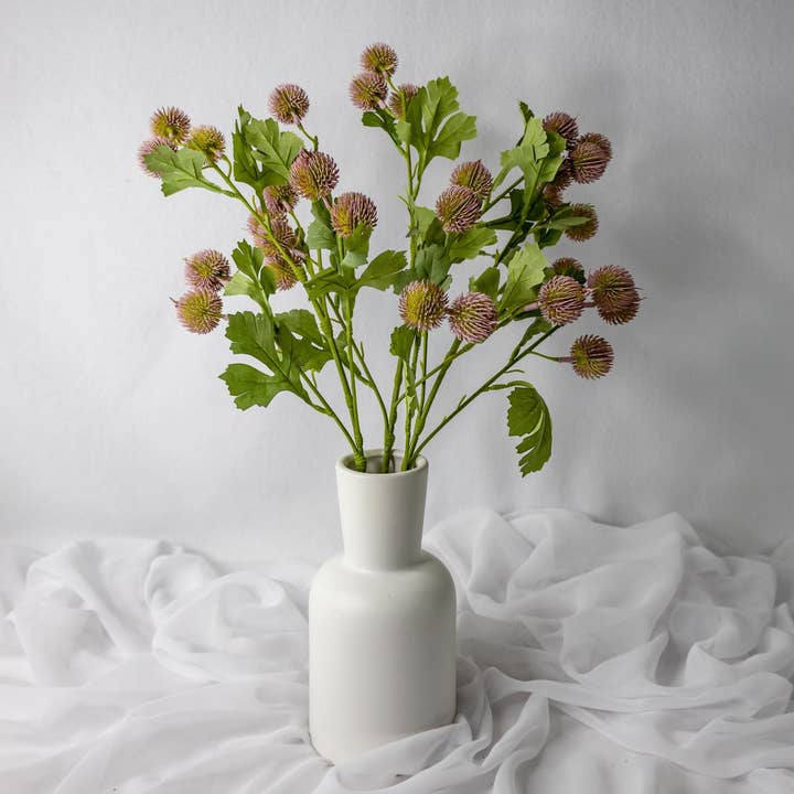 Pink Pom Pom Spray - Realistic Artificial Flowers and Greenery and other Purchase Wholesale mini pom poms. Free Returns & Net 60 Terms on Faire trending on Faire.