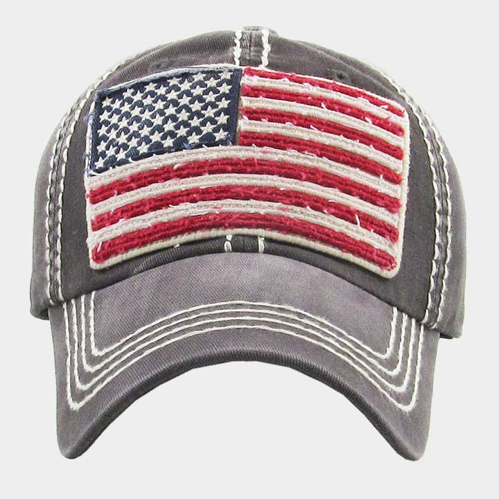 Sensibling Corp. - Wholesale Baseball Cap - Unisex - American USA Flag Vintage Baseball Cap
2
