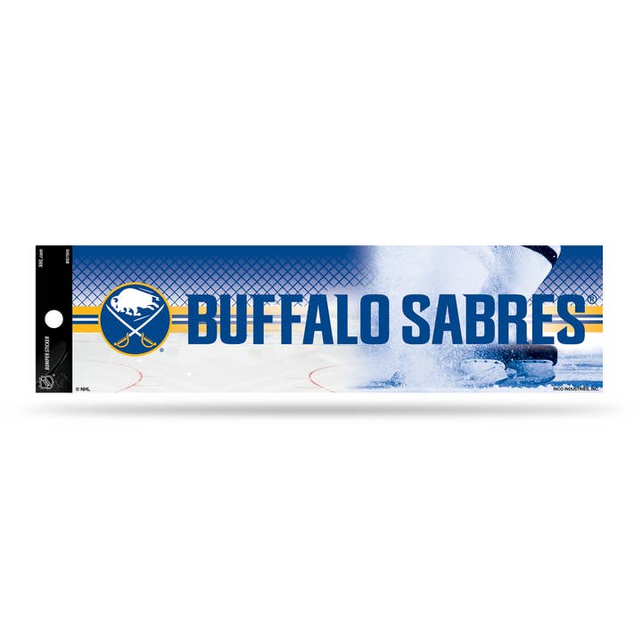 Rico Industries - Wholesale Sticker - NHL Hockey Buffalo Sabres Primary 3" x 12" Bumper Sticker