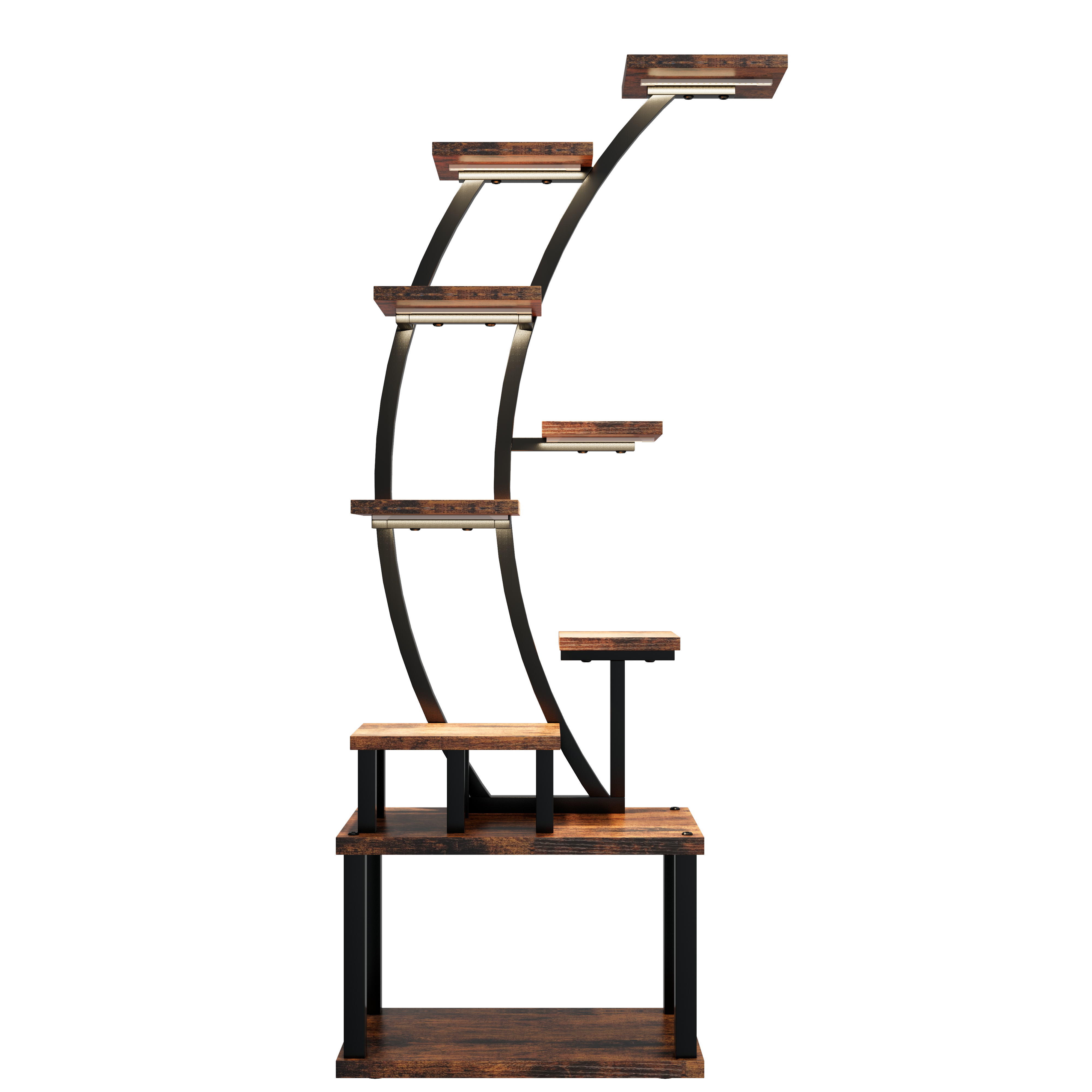 39F Inc. – Großhandel Blumentopfständer – Pflanzenständer innen 8/9/10-stufig mit 5 Pflanzenlampen15