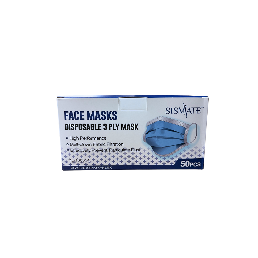 K & S WHOLESALE INC - Wholesale Protective Face Mask/Shield - Face Masks Disposable 3 PLY Mask CT3