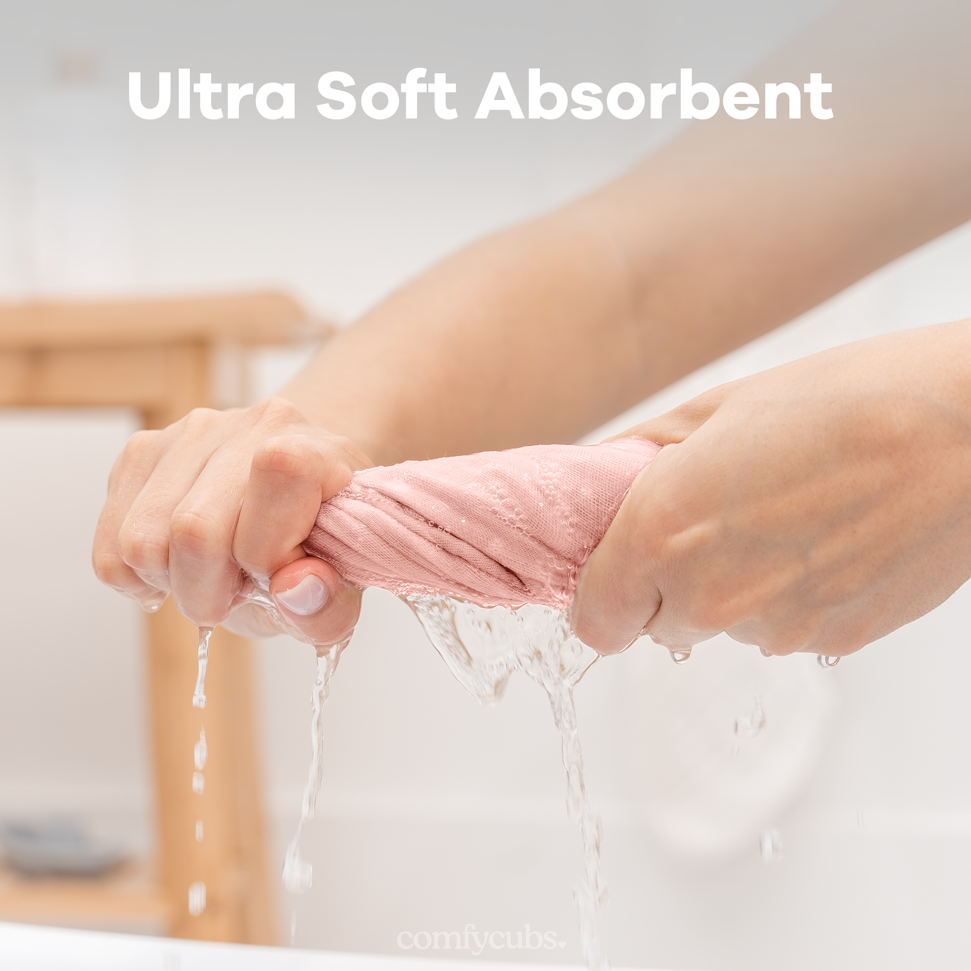 Comfy Cubs – wholesale Wash cloth – Child & baby – Muslin Baby Washcloths, Soft 10"x10" Cotton by Comfy Cubs29