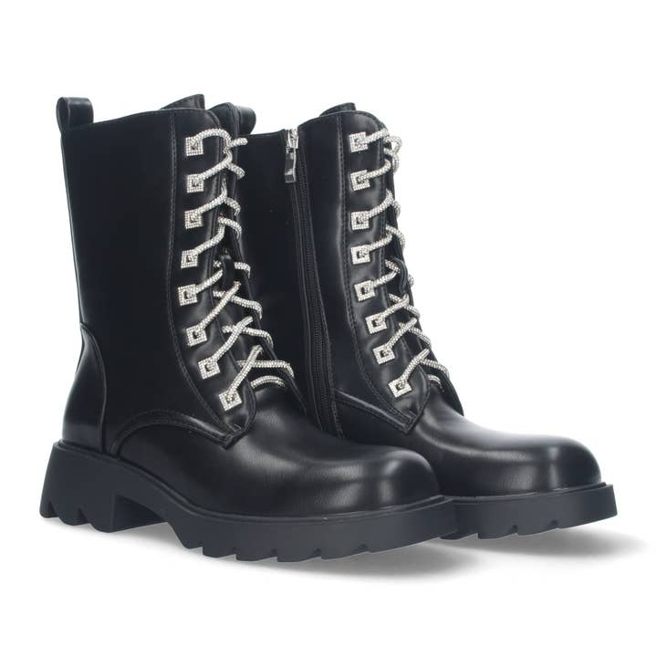 Zwarte veterlaars voor wholesale door Brideluxe Mayorista