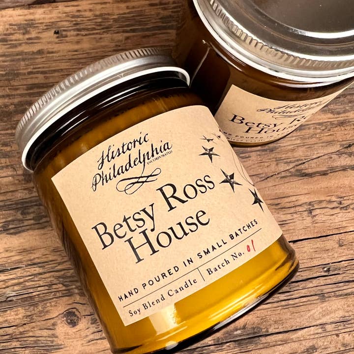 Liberty & Co. - Wholesale Jar/Filled Candle - Betsy Ross House Soy Blend Candle1