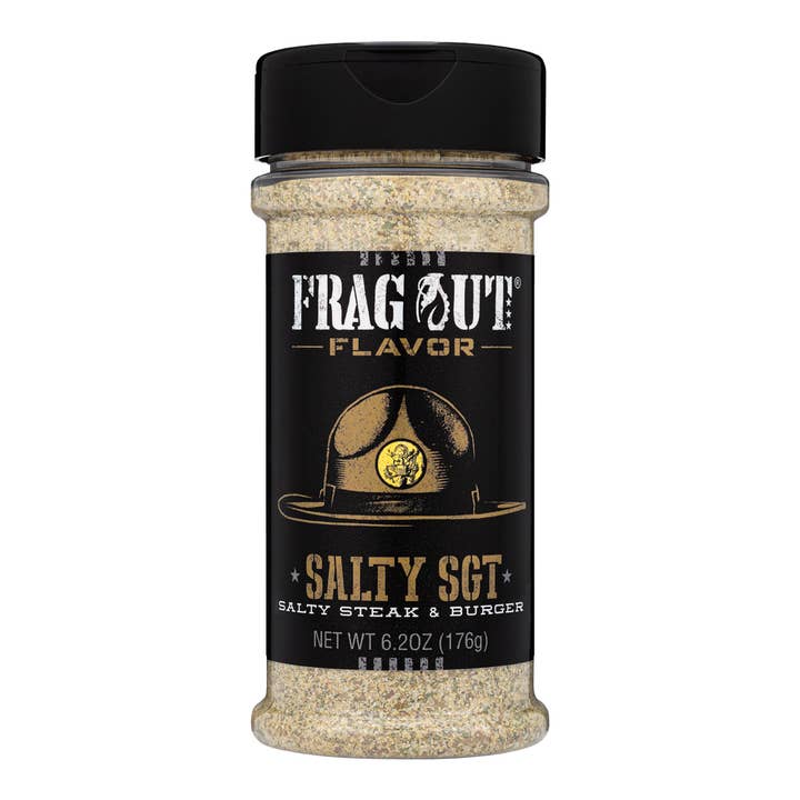 Frag Out Flavor - Wholesale Dried Spice Mix - 8fl oz Salty SGT - Salty Steak & Burger Seasoning