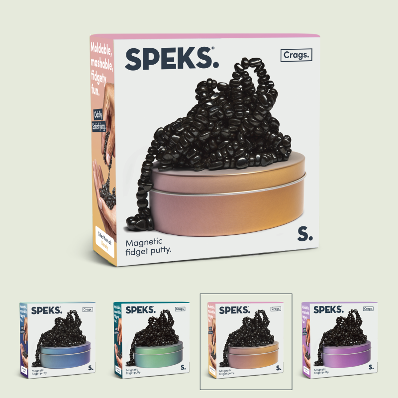 Speks - Wholesale Fidget Toy - Kids - Crags Single Color Case Pack4