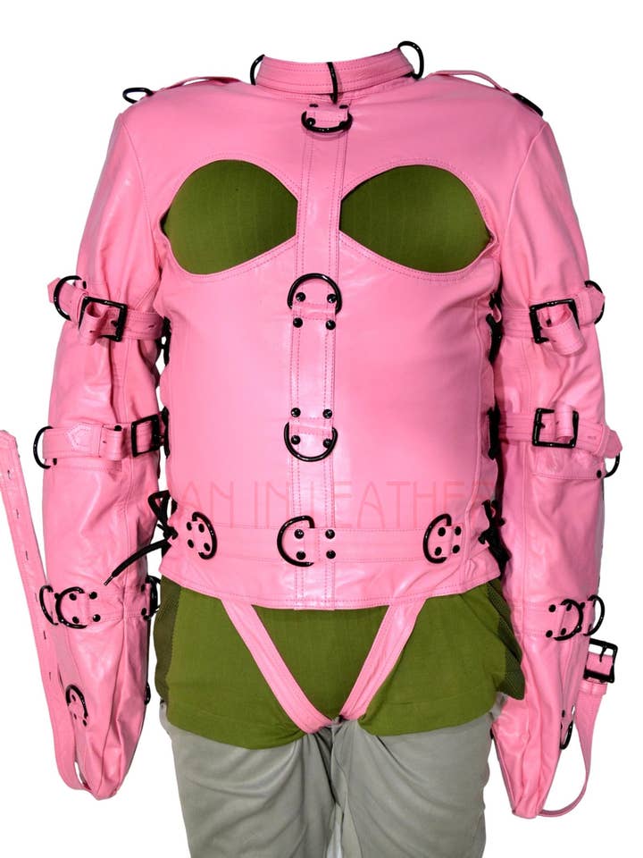 Chaqueta BDSM de piel stragther para venta al por mayor de Meninleather