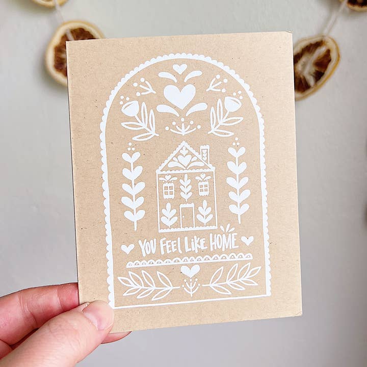Tarjeta de felicitación Te sientes como en casa para venta al por mayor de Nordic Nicole