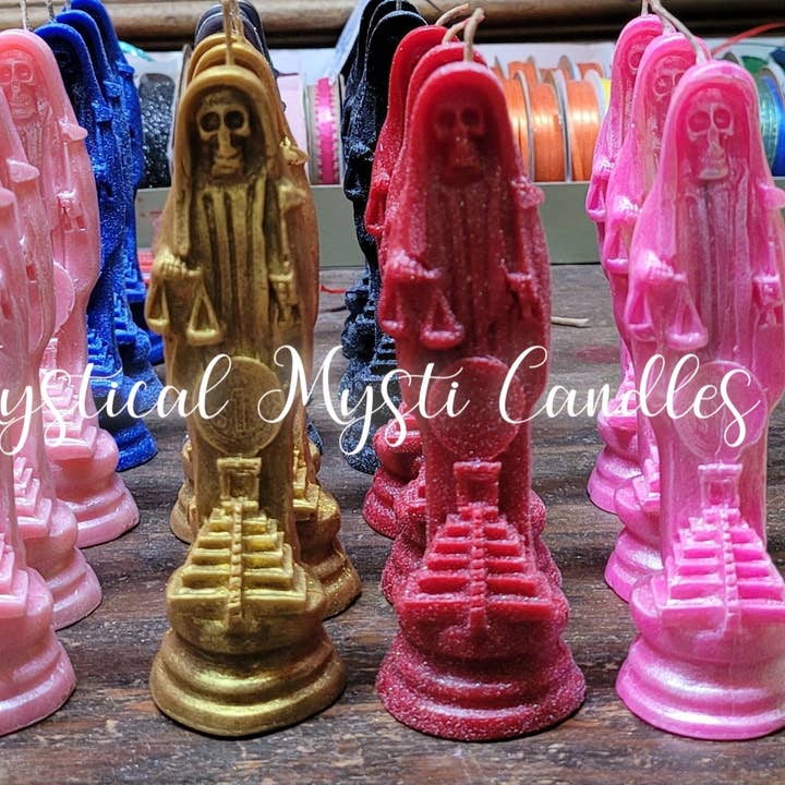 Mystical Mysti Candles - Wholesale Novelty Candle - Santa Muerte 5" - Wholesale