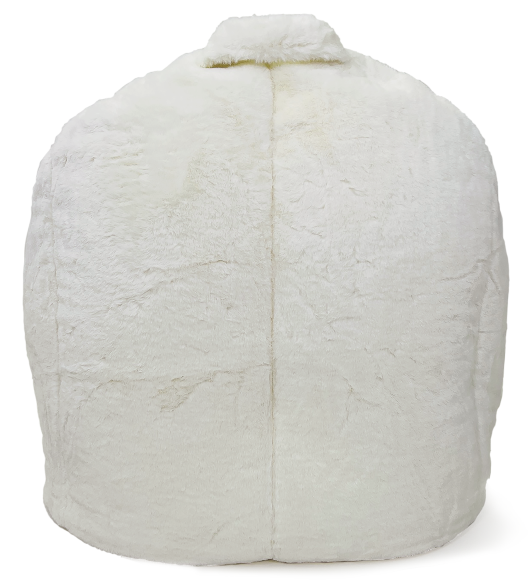 Mimish - Wholesale Stoel - Mimish Campus Ronde Zitzak in Imitatiekonijnenvacht - Kokosnoot2