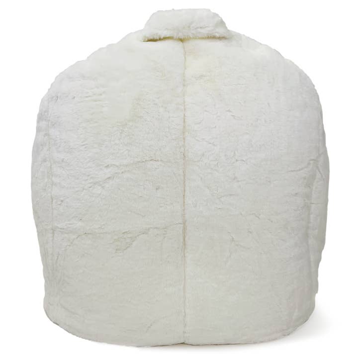 Mimish - Wholesale Chair - Mimish Campus Round Beanbag in Faux Rabbit Fur - Coconut2