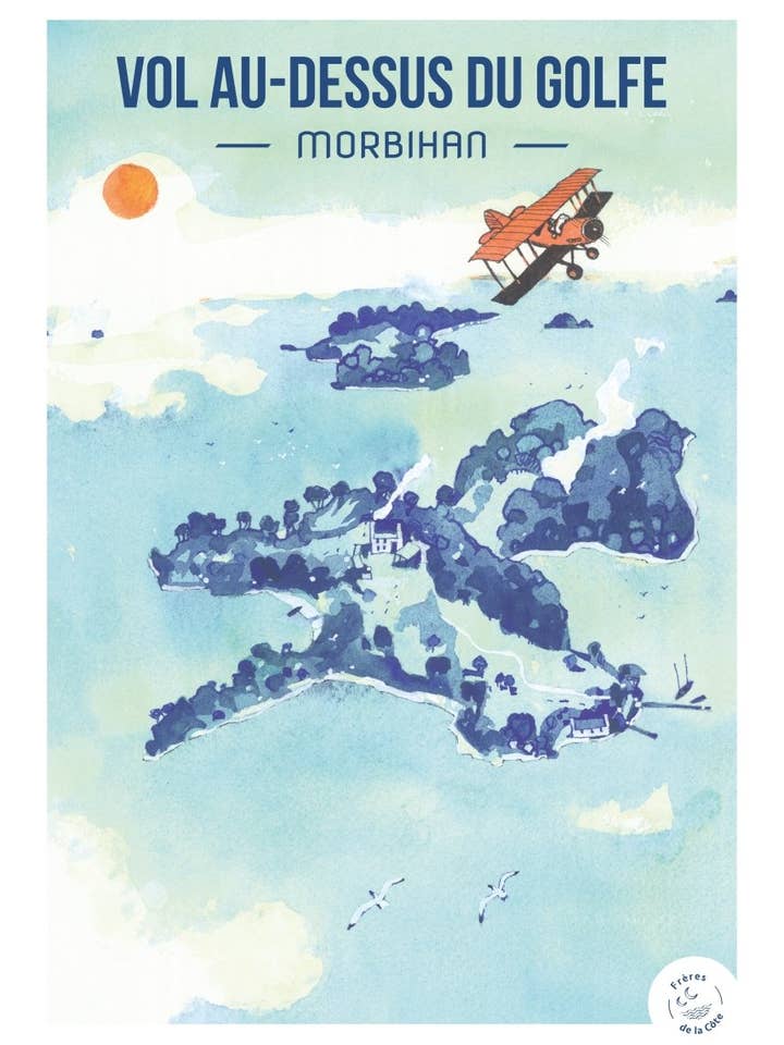 Poster - Flight over the Gulf for wholesale by freres-delacote