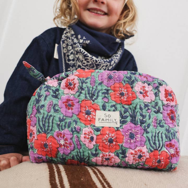 SO FAMILY - Wholesale Toiletry Bag - Women's - Indore Green Toiletry Bag2