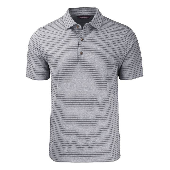 Cutter & Buck - Wholesale Polo - Men's - Cutter & Buck Forge Eco Heather Stripe Recycled Mens Polo13