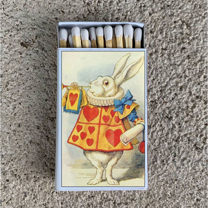 Alice in Wonderland the White Rabbit Matchbox • Candle Acc for wholesale by Most Amazing