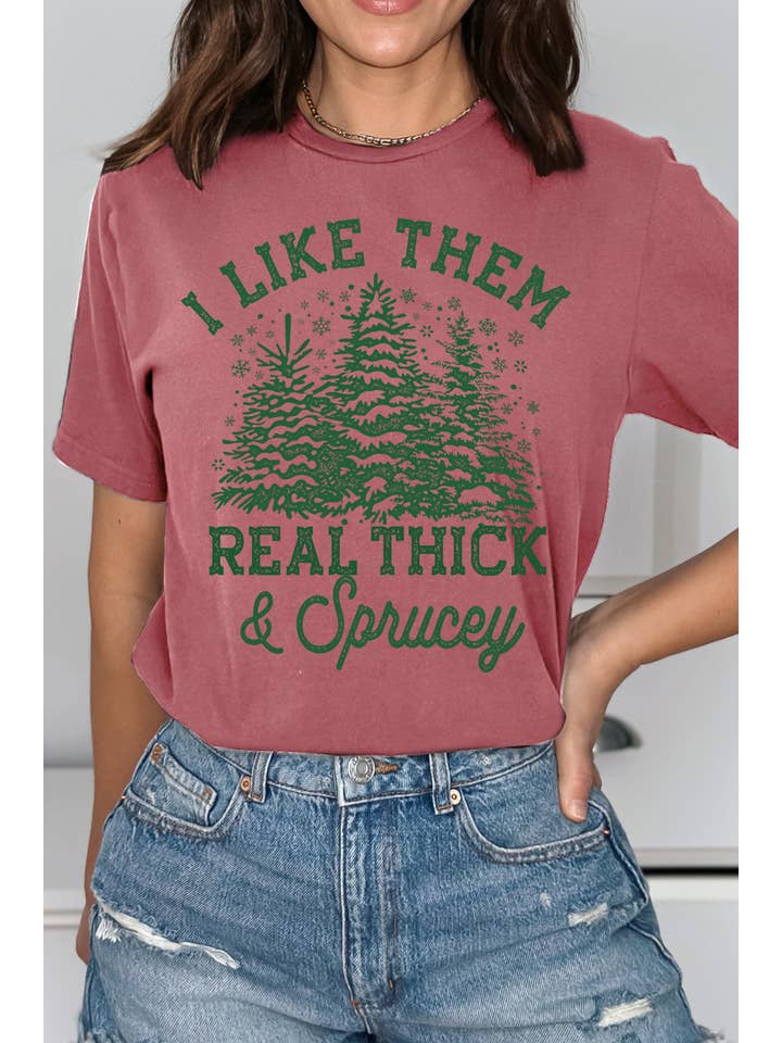 BouTeeQue Closet – wholesale Screen printed t-shirt – Women′s – BT1198 T Real Thick an sprucey Christmas7
