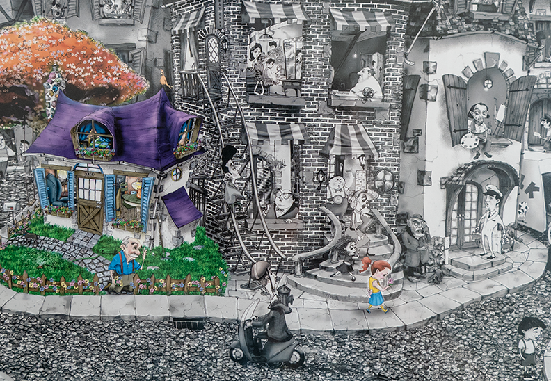 Mark Ludy Art Books & Games - Venta al por mayor Novela gráfica - El hombre de las flores | Un libro ilustrado sin palabras2