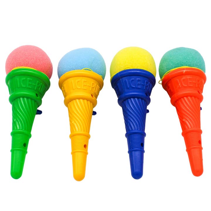 Assorted Color Ice Cream Shooter 7" (Dozen) for wholesale by Plush Appeal LLC