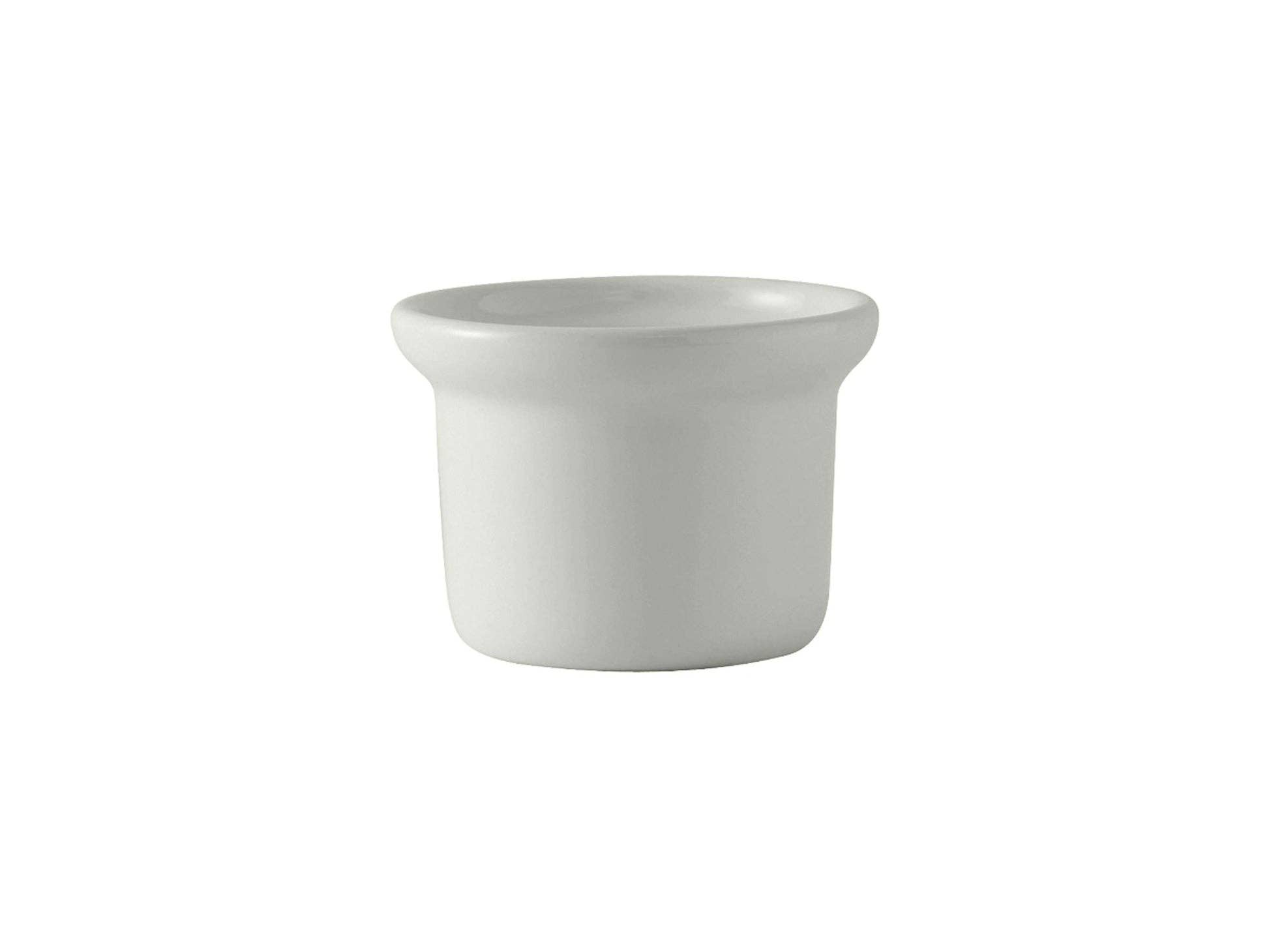 White Rolled Edge Ceramic Petite Marmite, 8oz for wholesale on Faire0