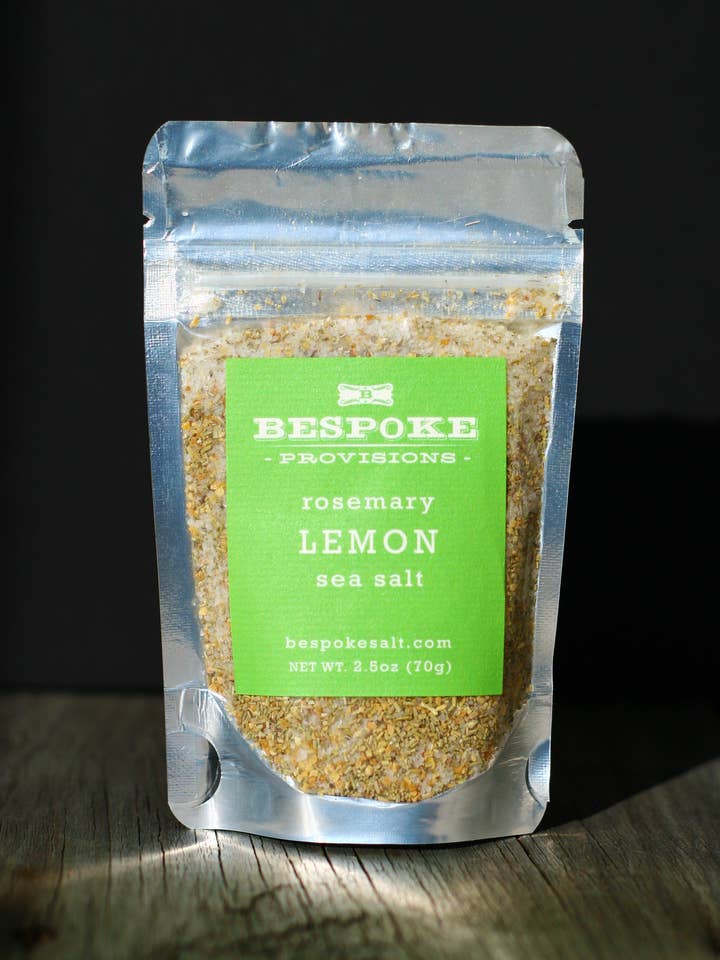 Rosemary and Lemon Sea Salt for wholesale by Bespoke Provisions