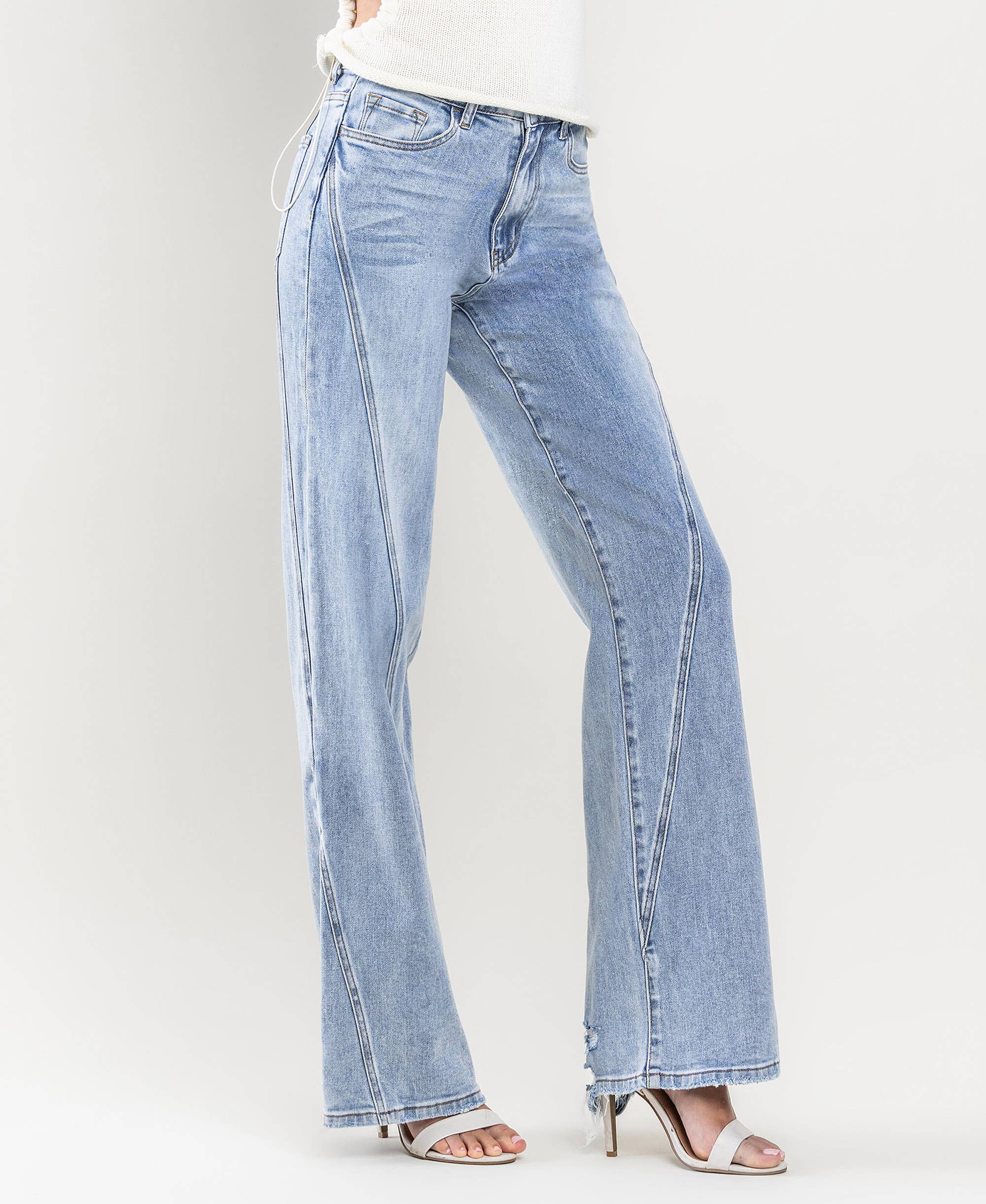 LE PLUS PROPRE JEAN TAILLE LARGE SUPER HAUTE T6037 en vente sur Faire5