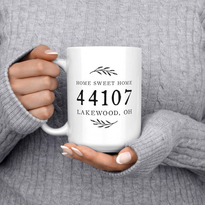 Melody Press Co. - Wholesale Coffee Mug - Custom Zip Code Mug