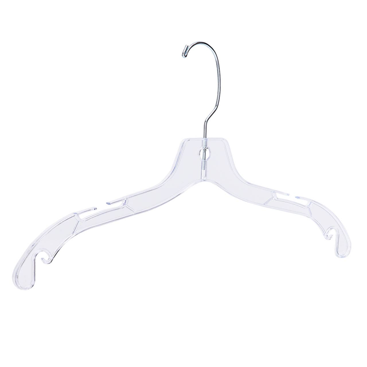 Store Supply Warehouse - Wholesale Clothes Hangers - 17" Heavy Weight Clear Plastic Dress Hangers - Case of 1005