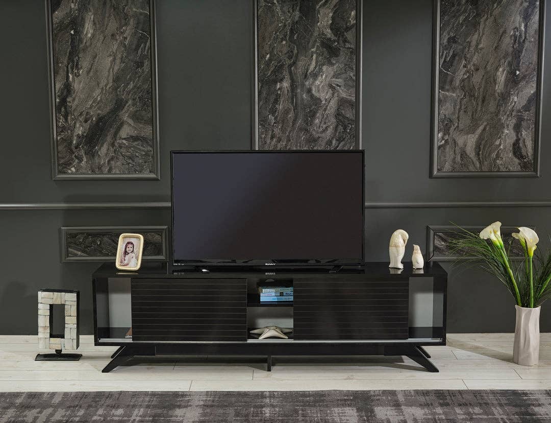 Luxia Tv Stand Black for wholesale on Faire15