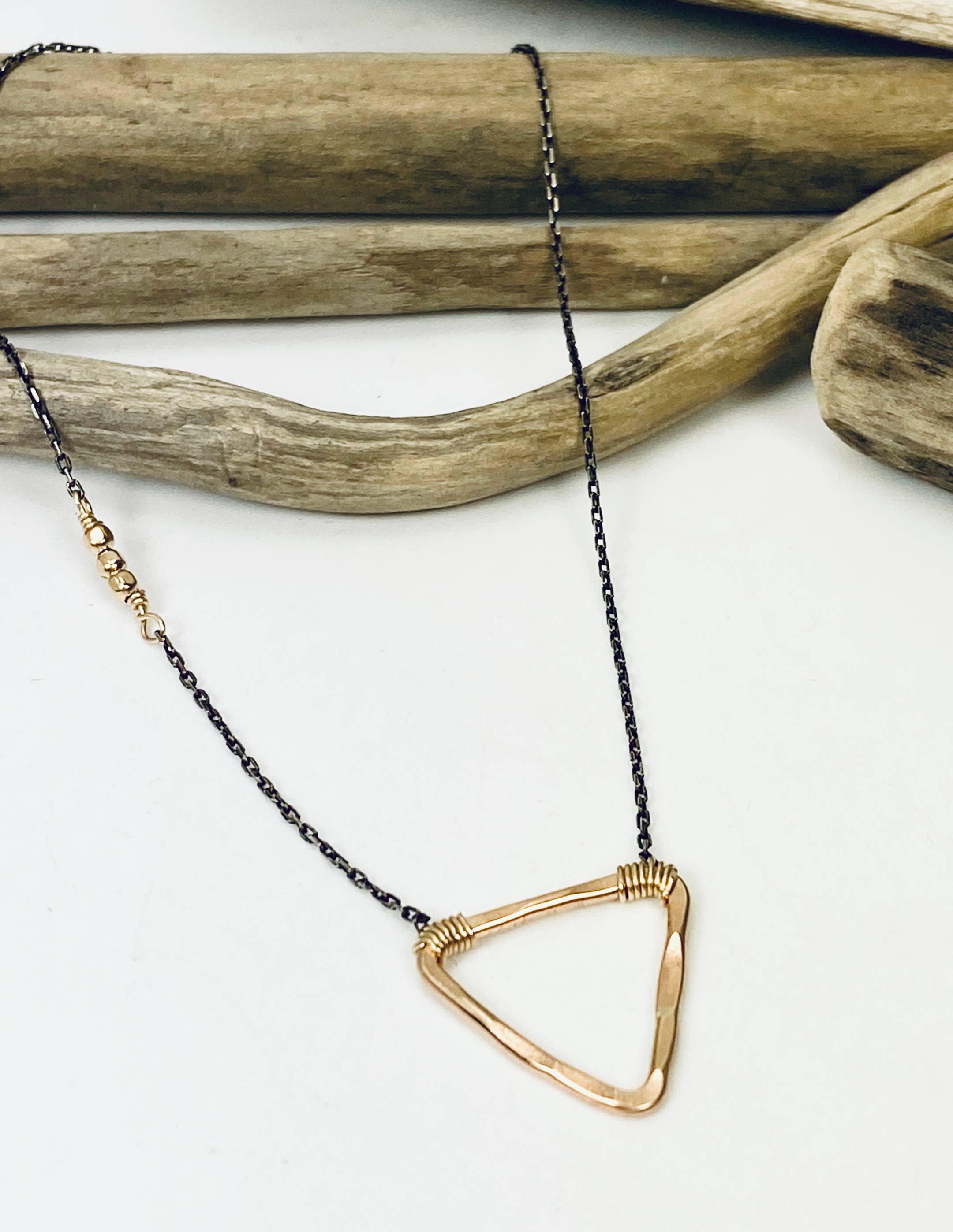 Laura J Designs - Wholesale Pendant/Charm Necklace - Karma Triangle Necklace1