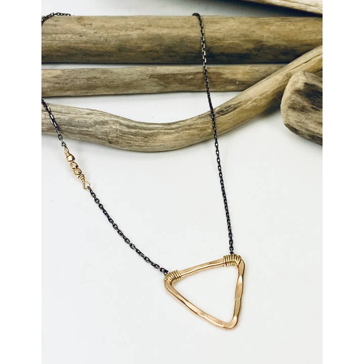 Laura J Designs - Wholesale Pendant/Charm Necklace - Karma Triangle Necklace1