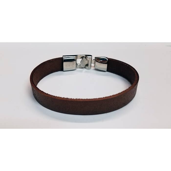 Flat Band Leather Bracelet for wholesale by Peaceful Village Inc.
