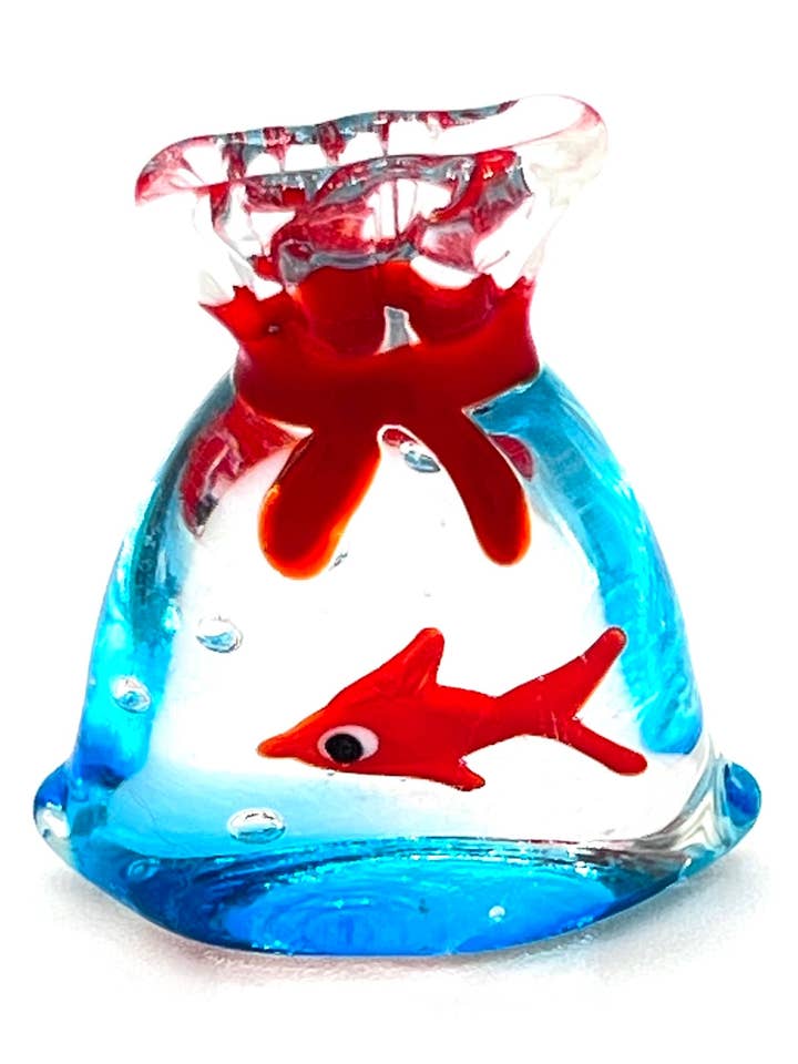 Glass Mini Goldfish in a Bag for wholesale by Lexo Creations