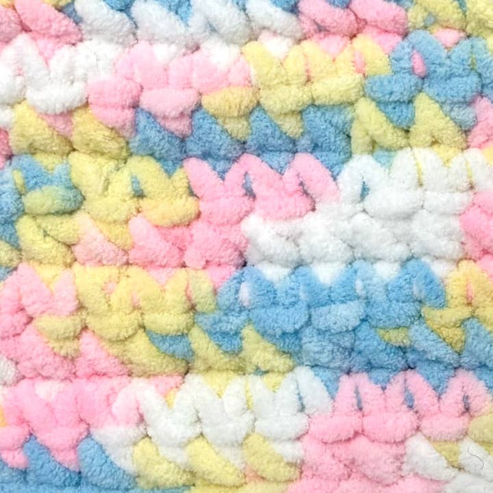 Creative World of Crafts - Wholesale Yarn - Hello Love Blanket Plush Yarn 100g - Pastel Patch