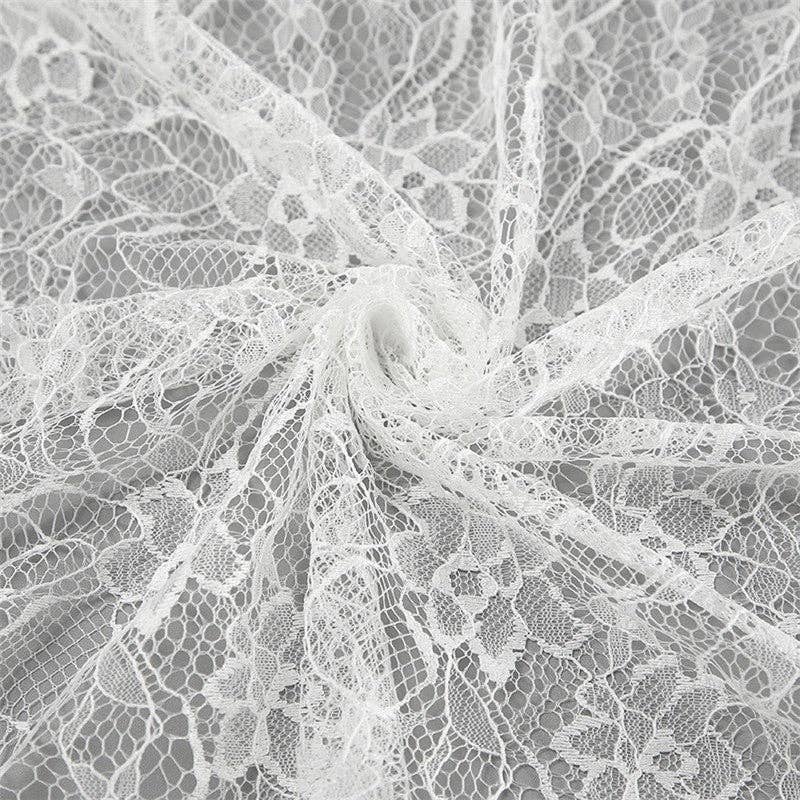 VIT Elegant spetskjol med blommönster och hög midja i midilängd för wholesale på Faire11