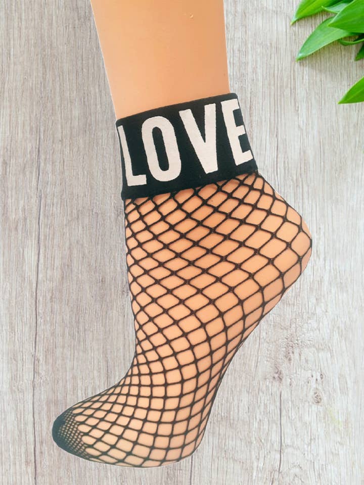 Isadora, Tipi toe, & James Fiallo - Wholesale Socks - Women's - Women's Tipi Toe Black Mesh Fishnet Socks