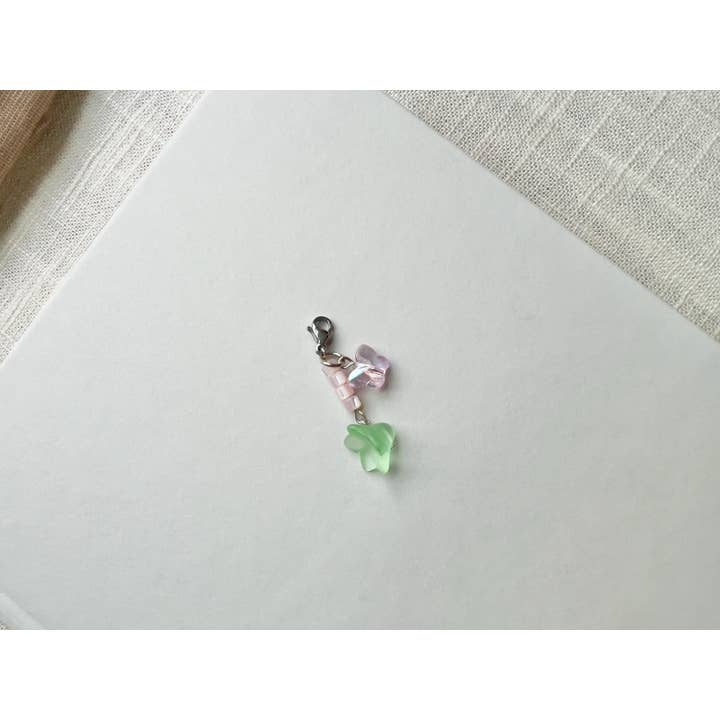 Dagger and Rose - Wholesale Individual charm/pendant - Spring Flower Butterfly Dust Plug For Devices & E-Readers5
