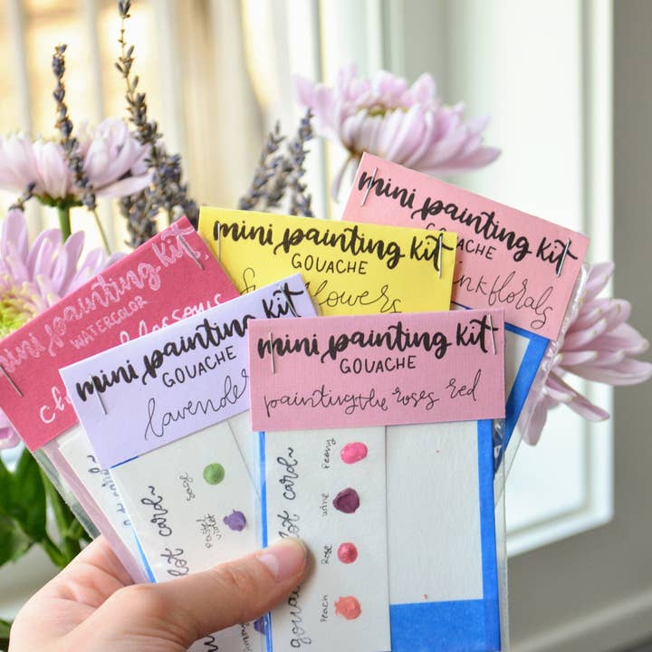 Lavender Chai Co. - Wholesale DIY Craft Kit - Mini Painting Kit Bundle- Flower Bouquet