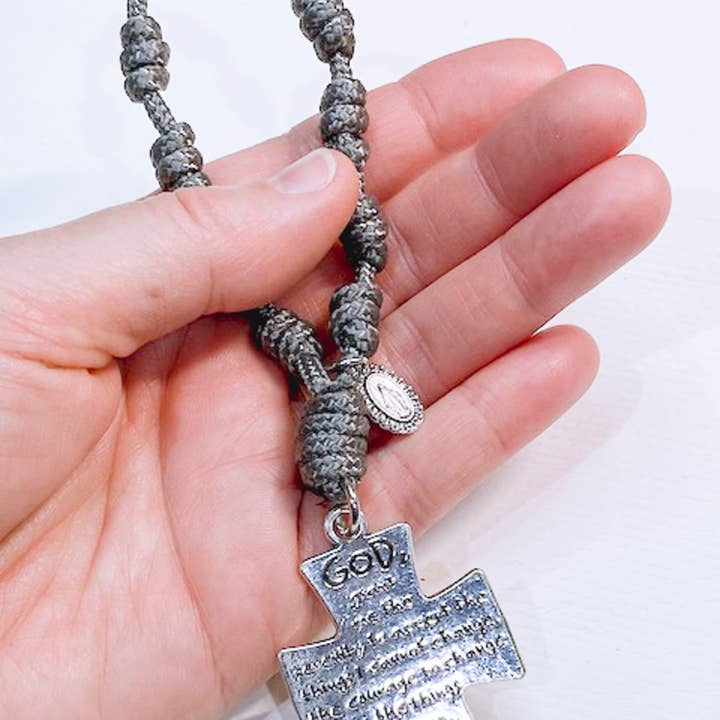 Knots of Grace - Wholesale Prayer Beads Necklace - Serenity Prayer Knotted Pocket Rosary7