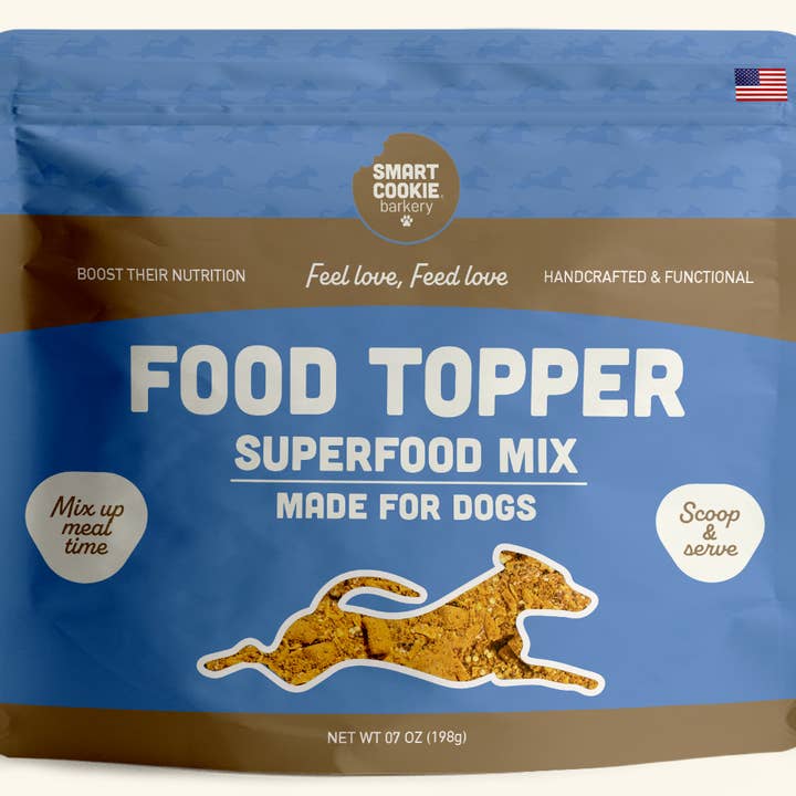Superfood Dog Food Topper - 7oz for wholesale by Smart Cookie Barkery